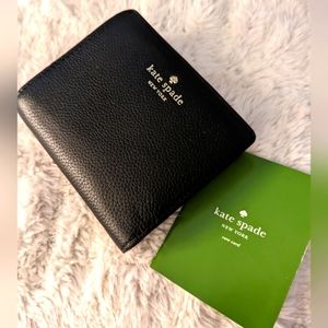 Kate Spade New York Patterson Drive Small Shawn Black Leather Wallet￼￼￼￼